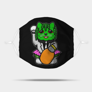 Mighty Boosh Mask - Old Gregg Lucky cat by yayzus