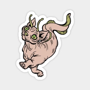 Alien Sphynx Mercat Furmaid Magnet