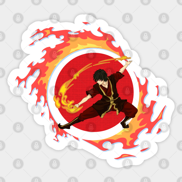 Anime Style Flame Design | Japanese Culture Art | Prince Zuko - Avatar The Last Airbender - Sticker | TeePublic Anime Style Flame Design | Japanese Culture Art | Prince Zuko - Avatar The Last Airbender - Sticker | TeePublic