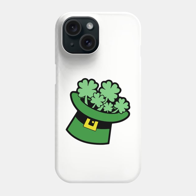 Shamrock Leprechaun Top Hat St. Patrick's Day Phone Case by KayBee Gift Shop