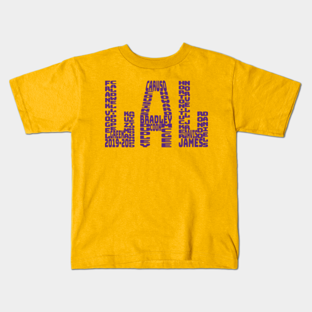 Los Angeles Lakers 2019 2020 Los Angeles Lakers Kids T Shirt Teepublic