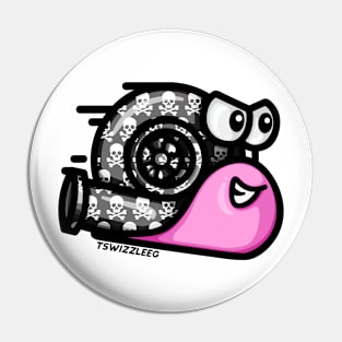 Turbo Snail - Rock On (Pink) Pin