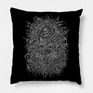 Undead, Skull drawing death metal style Pillow