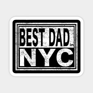 Best Dad in NYC Vintage Father's Day Magnet