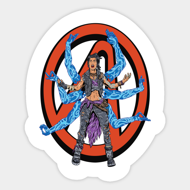 Amara The Siren Borderlands Vault Symbol The Tiger of Partali - Amara The Siren - Sticker | TeePublic Amara The Siren Borderlands Vault Symbol The Tiger of Partali - Amara The Siren - Sticker | TeePublic