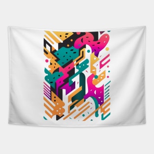 Vibrant Abstract Artwork Tapestry