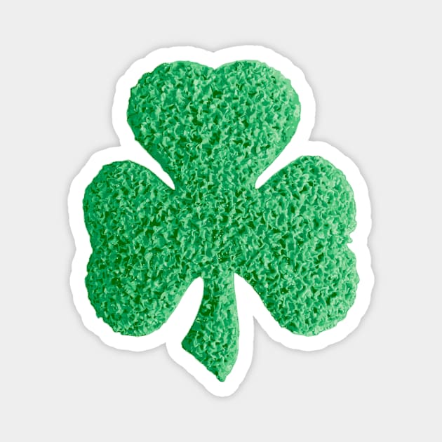 Shamrock - Melted Plastic Popcorn art Magnet by TeeLabs