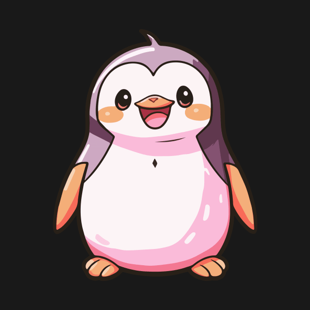 Cute Happy Penguin by medimidoodles