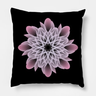 Beautiful White and Yellow Purple Flower Pillow