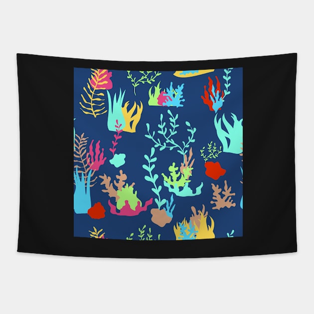 ColorfuUnder the Sea Colorful Tapestry by A2Gretchen