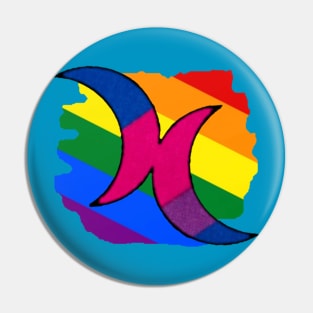 Bisexual Moons Pin