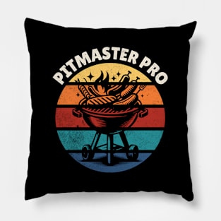 BBQ Grilling Smoking Retro Pit Master Pro Pillow