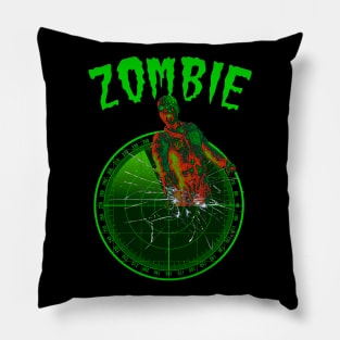 Halloween Air Force: Zombie In The Control Room Pillow