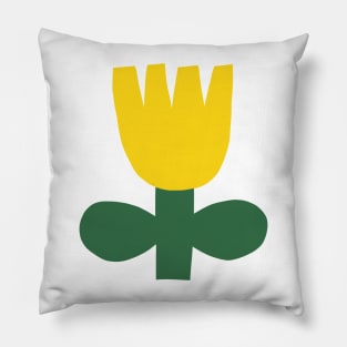 Bold yellow flower Pillow