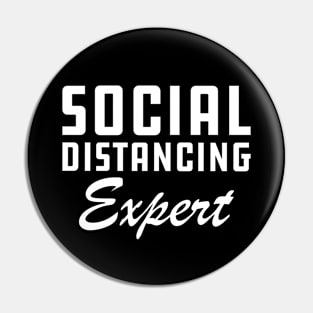 Social Distancing Expert Pin