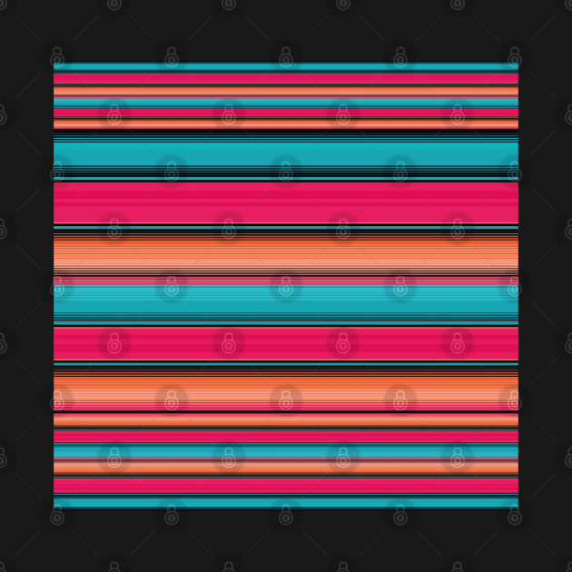 Pink Sarape Saltillo by T-Mex