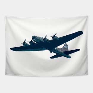 B-17 Bomber Airplane Tapestry