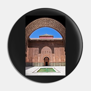 Morocco. Marrakech. Ben Youssef Medersa. Pin