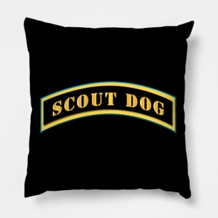 Scout Dog Tab - Gold Pillow