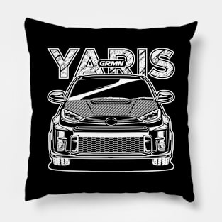 GRMN Yaris - White Print Pillow