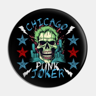 Chicago Punk Joker Pin