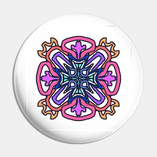 A colored Mandala Pin