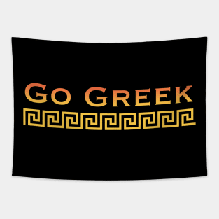 Yellow Go Greek Tapestry