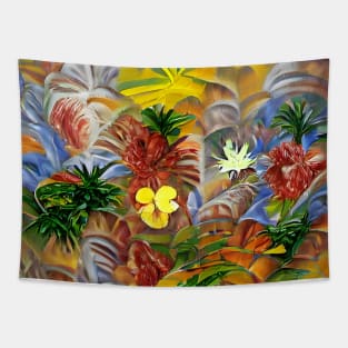 Tropical Abstract Tapestry