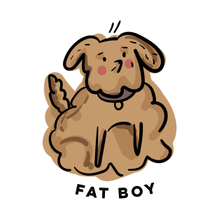 Fat Boy // Dog illustration T-Shirt