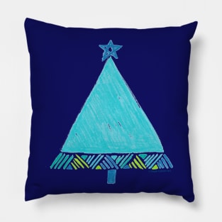 Geometric Lines Christmas tree Pillow