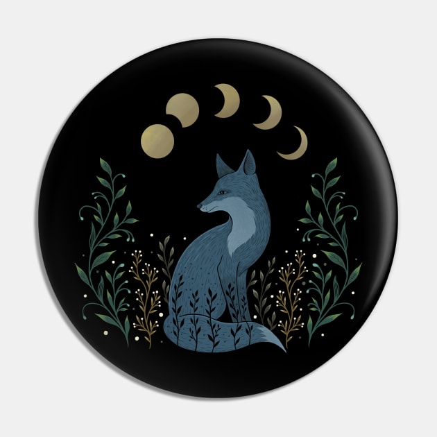 Fox on the Hill Pin by Episodic Drawing