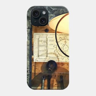 Building Trades - Blueprint of Gear Phone Case