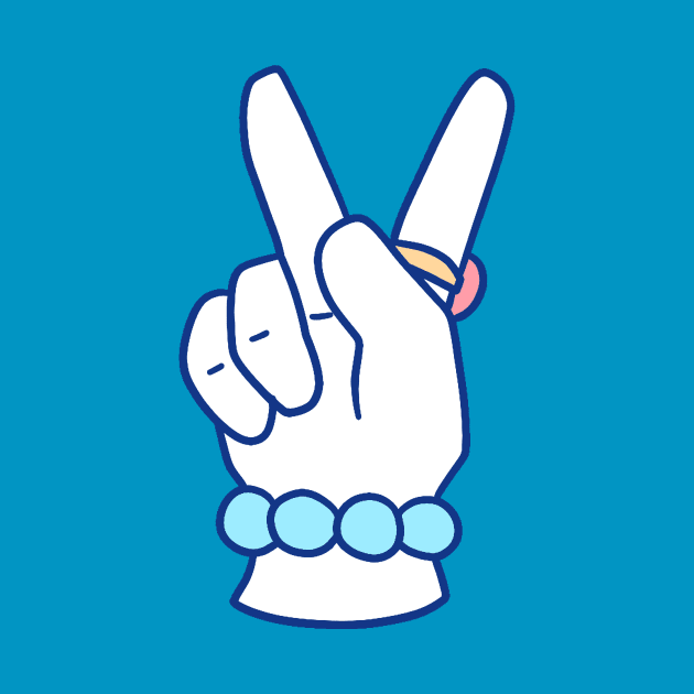 Girl Peace Sign by saradaboru