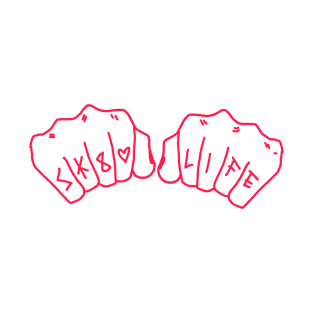 Sk8 Life hot pink knuckles T-Shirt