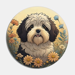 Havanese Garden Playtime Pin