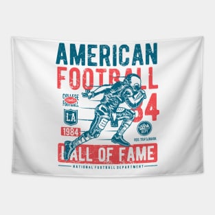 Football American Football Highschool College Pro Athlete Rushing Offense Defense Foot Ball Tapestry