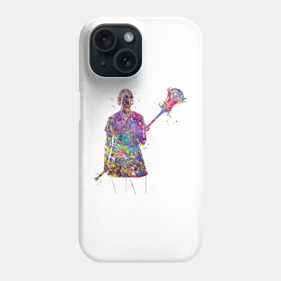 Lacrosse Player Girl Phone Case