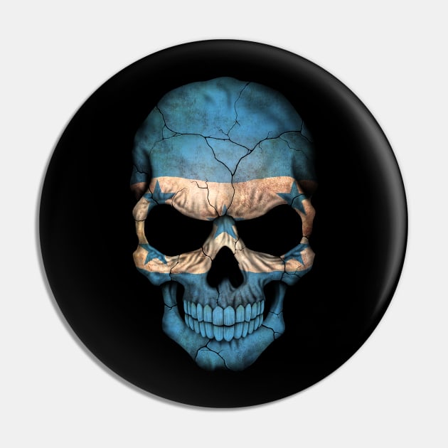 Honduras Flag Skull Pin by jeffbartels