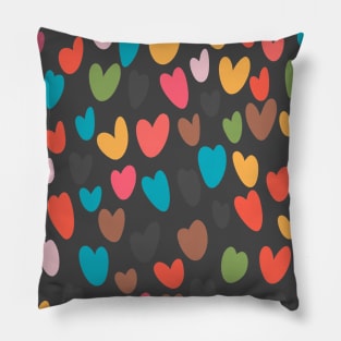 Valentines Multi Love Hearts Pillow