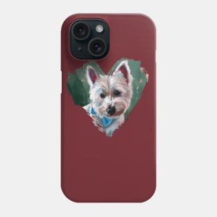 Heart Shaped Puppy Phone Case