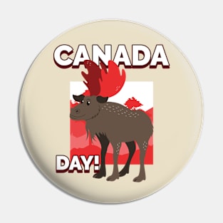 Canada Day Moose Pin