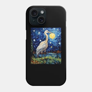 Stork Starry Night Phone Case