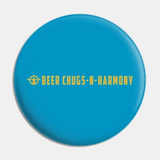 Beer Chugs-n-Harmony Long Logo Pin