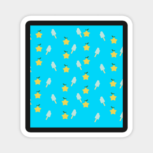 Sea Salt Ice Cream and Papou Fruit Pattern Magnet