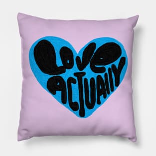 love, actually, romantic comedy Pillow