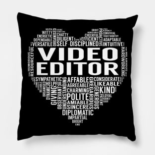 Video Editor Heart Pillow