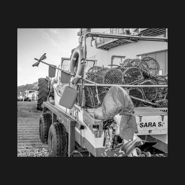 Crab and lobster fishing boat on Cromer beach, North Norfolk by yackers1