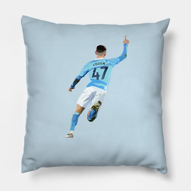 Phil Foden Pillow by Webbed Toe Design's