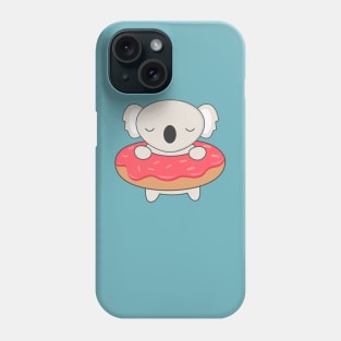 Kawaii Cute Koala With Donut Phone Case