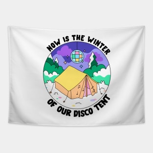 The winter of our disco tent Tapestry